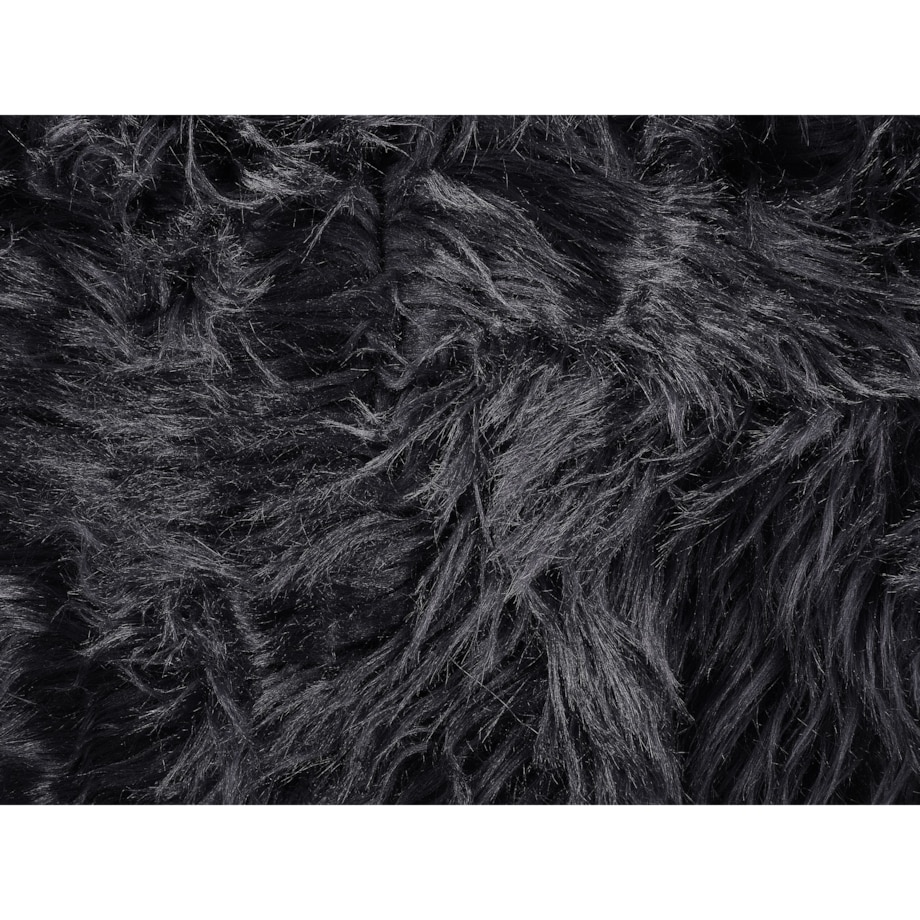 Narzuta na łóżko 200 x 220 cm czarna DELICE