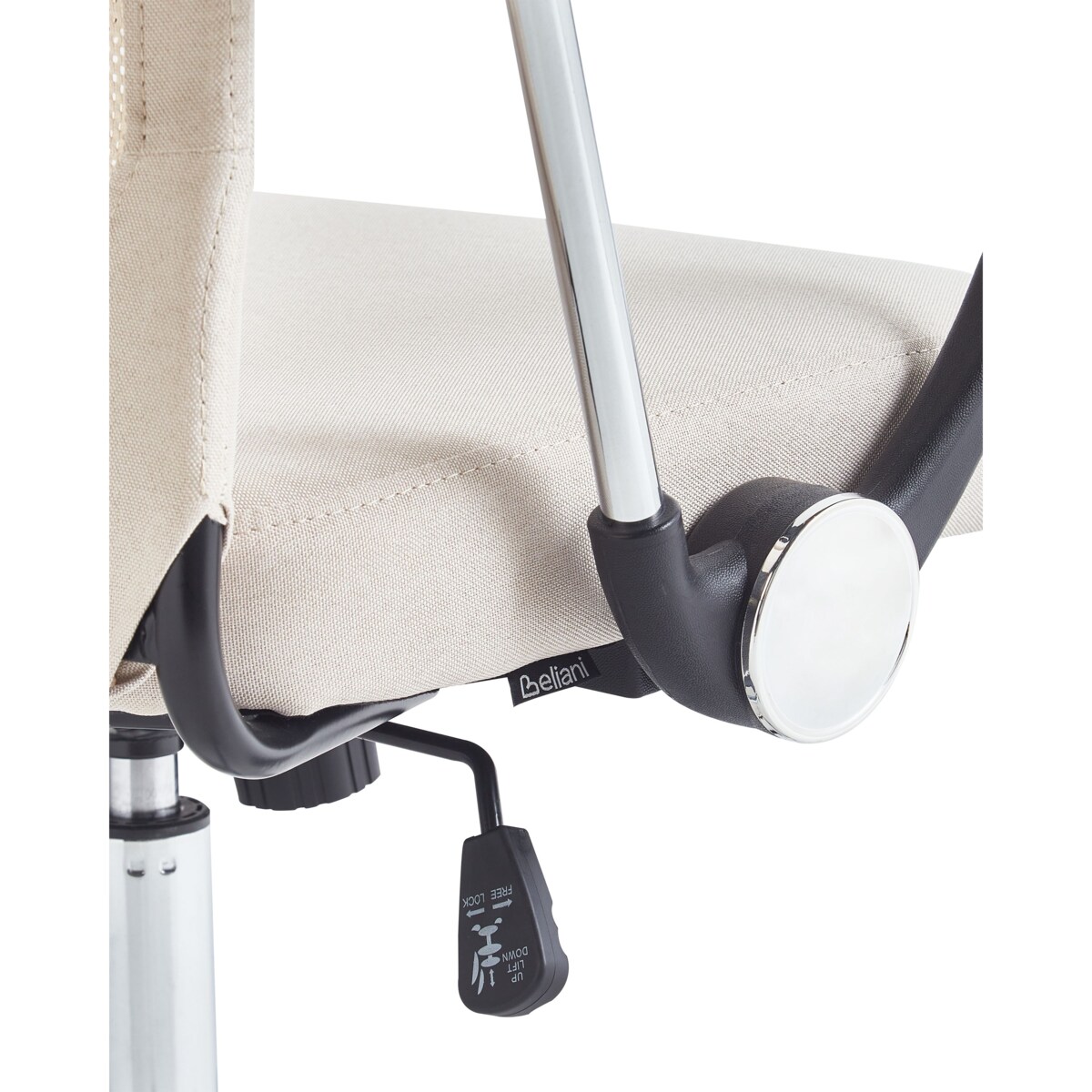 Krzesło biurowe regulowane beżowe PIONEER