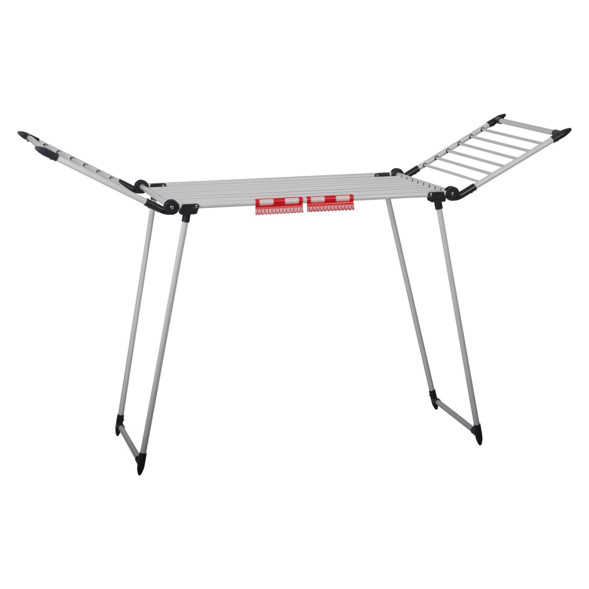 Suszarka na pranie do ubrań bielizny stojąca rozkładana 19m Massido Debora biała