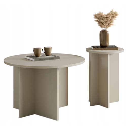 Zestaw Dwóch Stolików Do Salonu Kaszmir TAVO 70/35CM