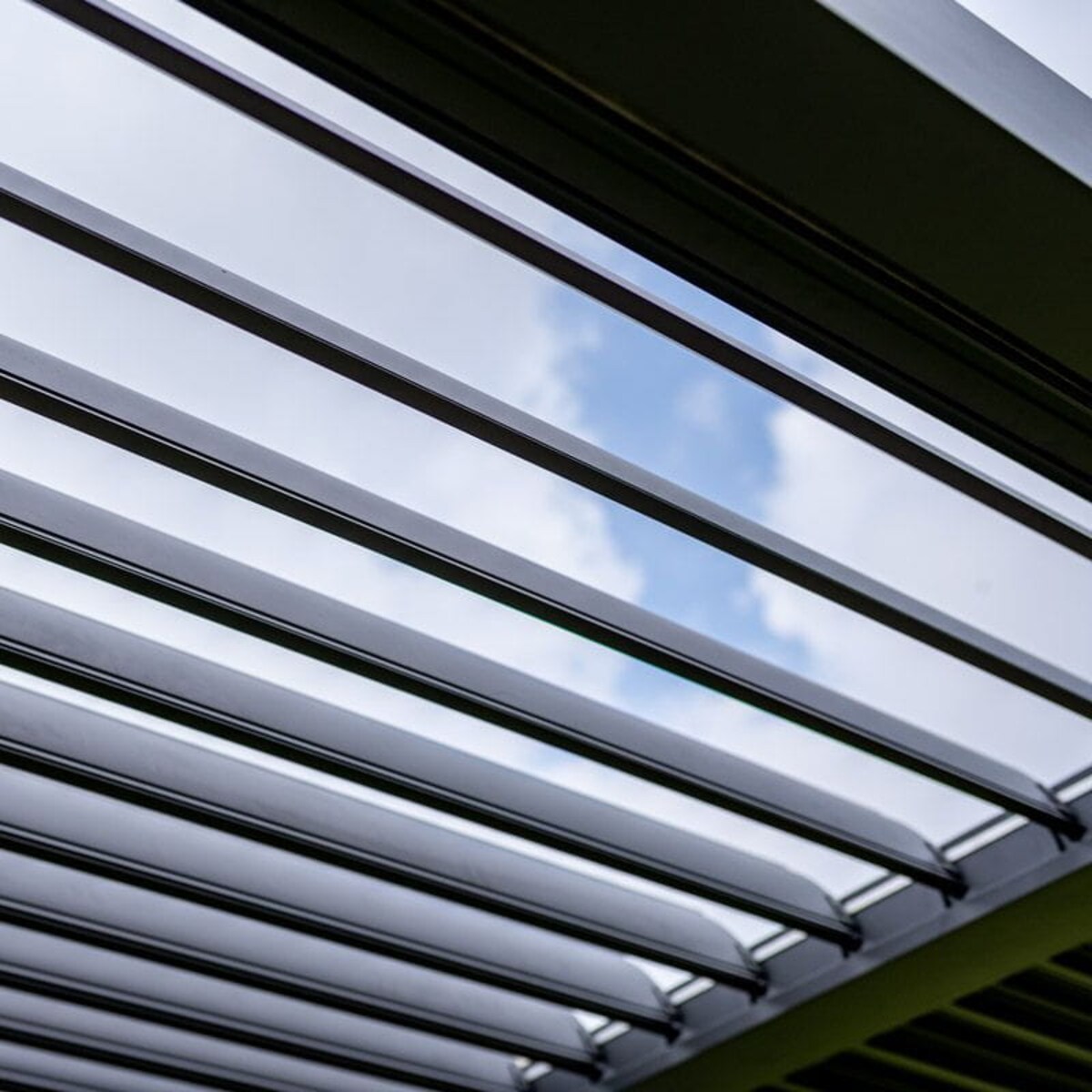 Pergola ogrodowa podwójna antracytowa Luxe 5.8x4m z oświetleniem LED