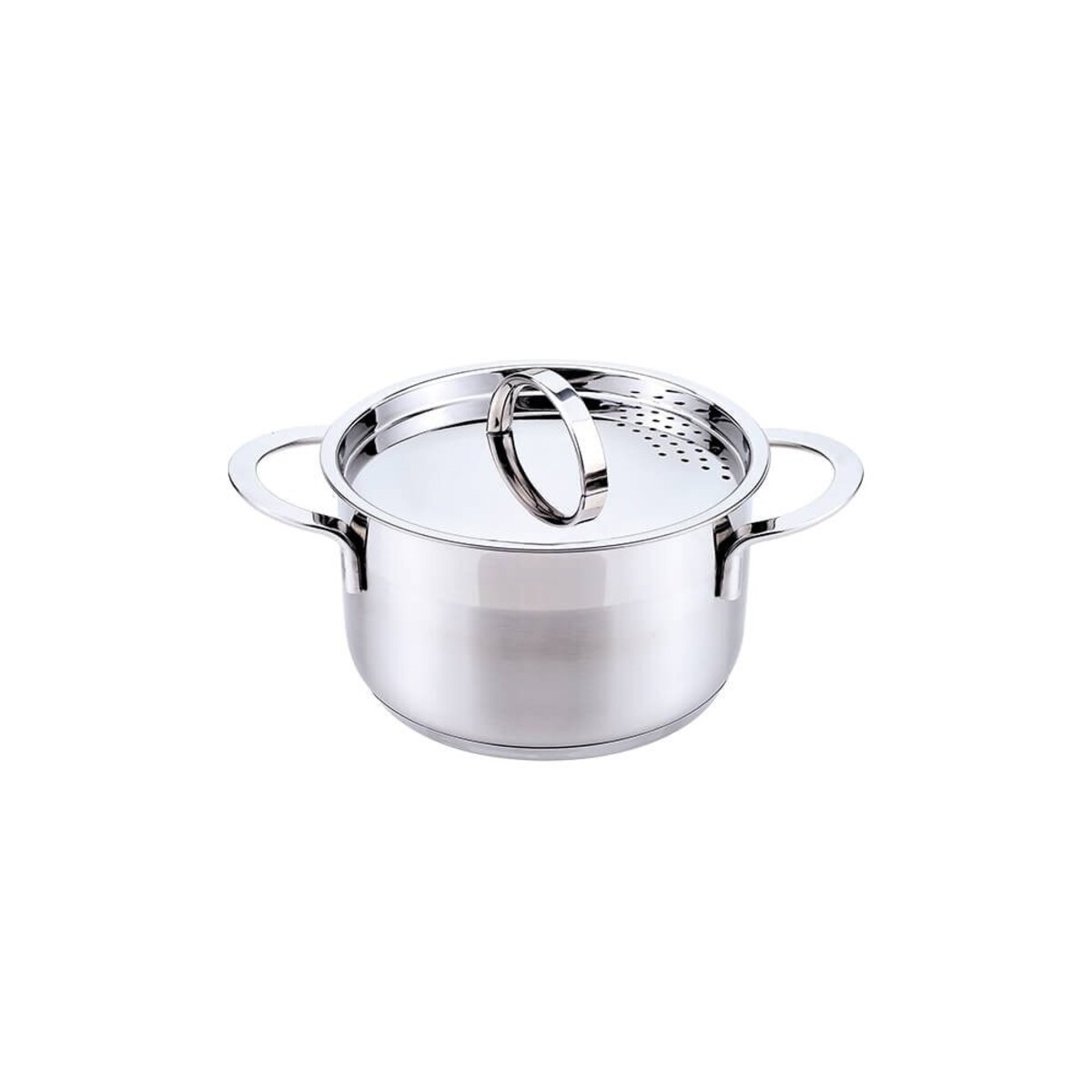 Garnek stalowy z pokrywką na indukcję gaz 18cm 2.0L MAESTRO