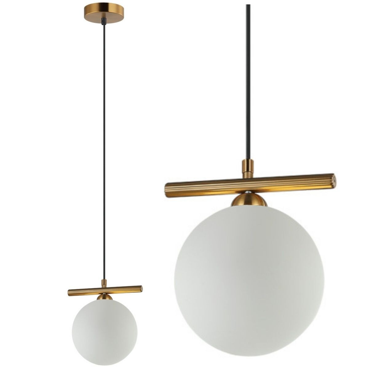 Nowoczesna lampa wisząca Merseta PND-463321M-BRO+W Italux antyczny brąz