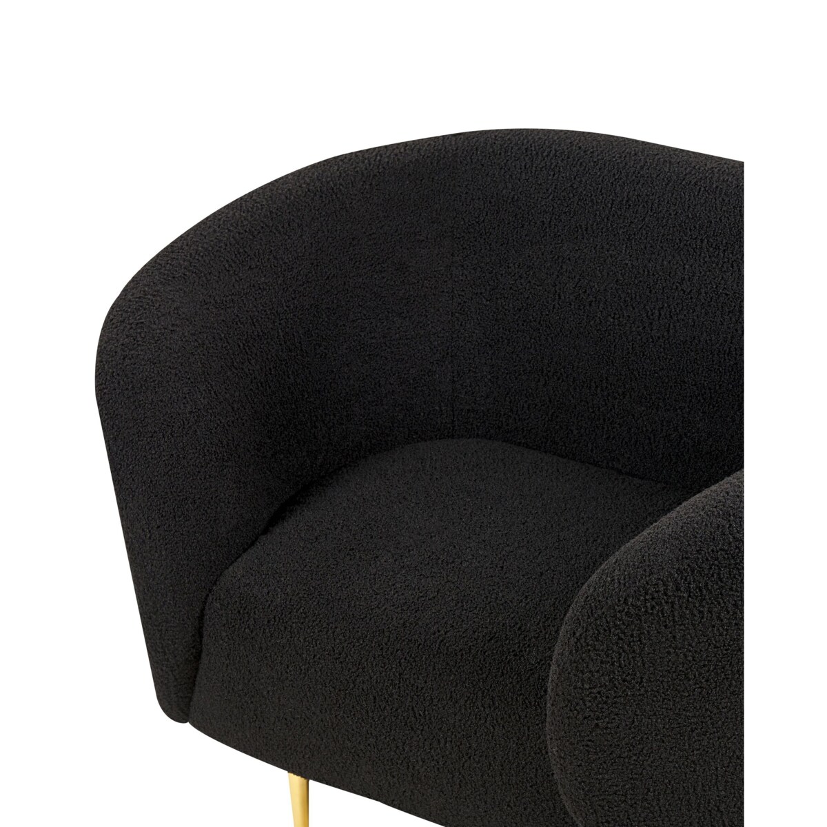 Fotel boucle czarny LOEN