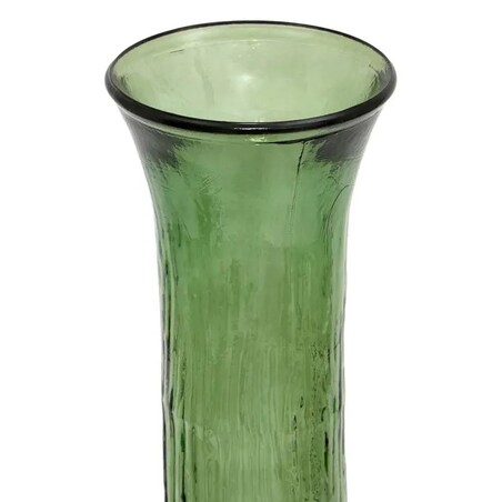 Wazon ze szkła z recyklingu Caria, zielony, 99 cm