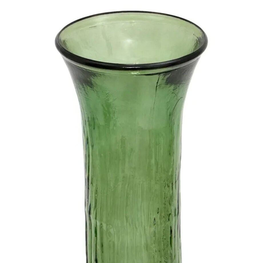 Wazon ze szkła z recyklingu Caria, zielony, 99 cm