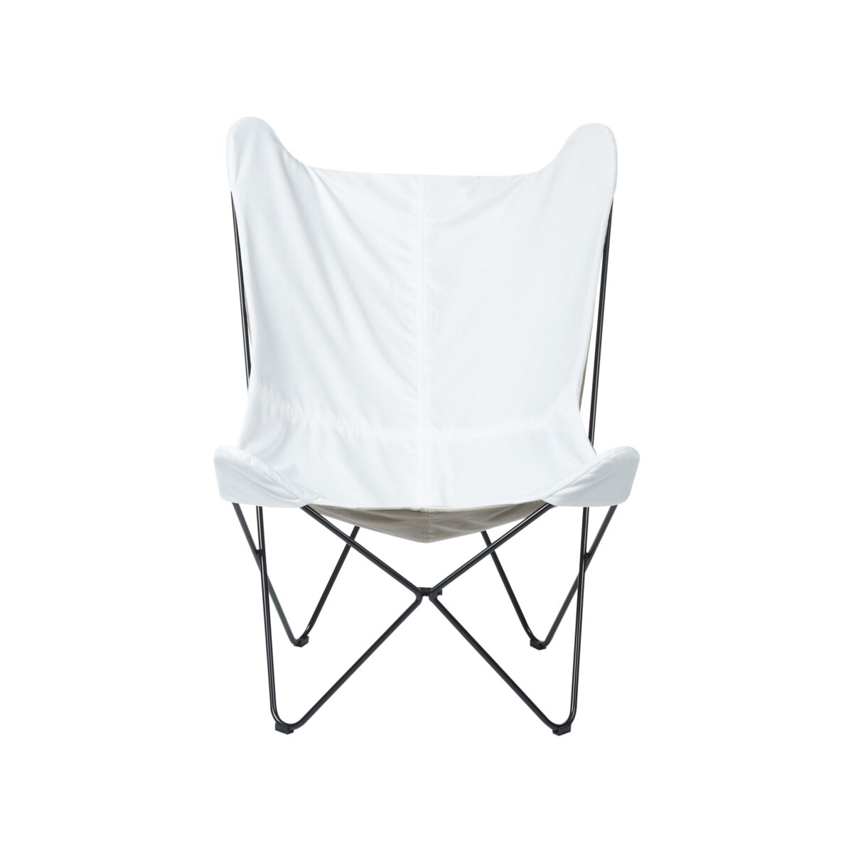 Fotel welurowy biały NYBRO