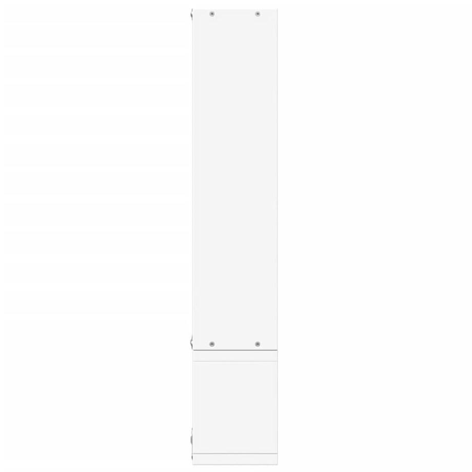 vidaXL Półka ścienna, biała, 96x12x64 cm, materiał drewnopochodny