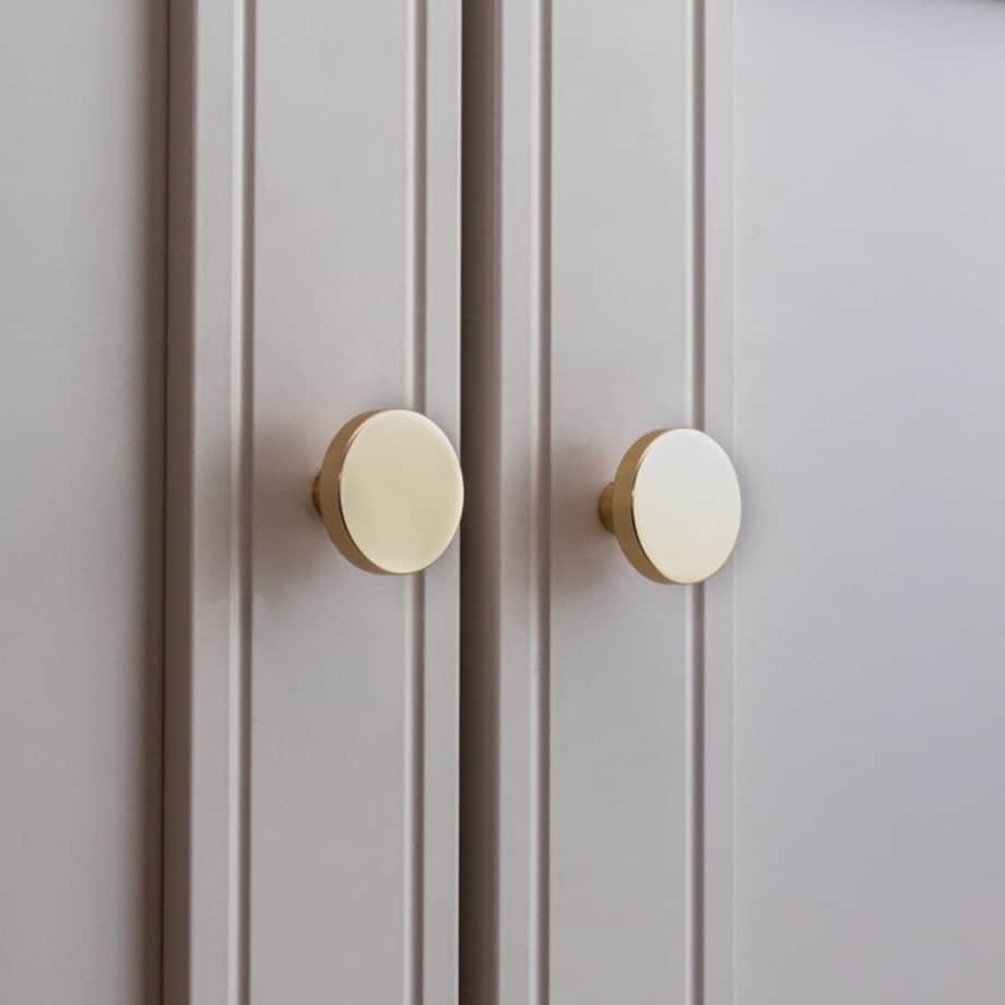 Gałka meblowa uchwyt do mebli złota klasyczna do szafek szuflad 30mm