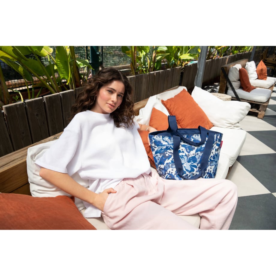 Torba SHOPPER M, flora blue