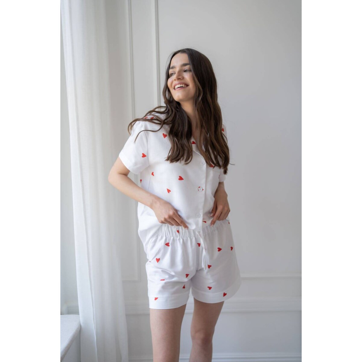 Piżama Serduszka krótka XS