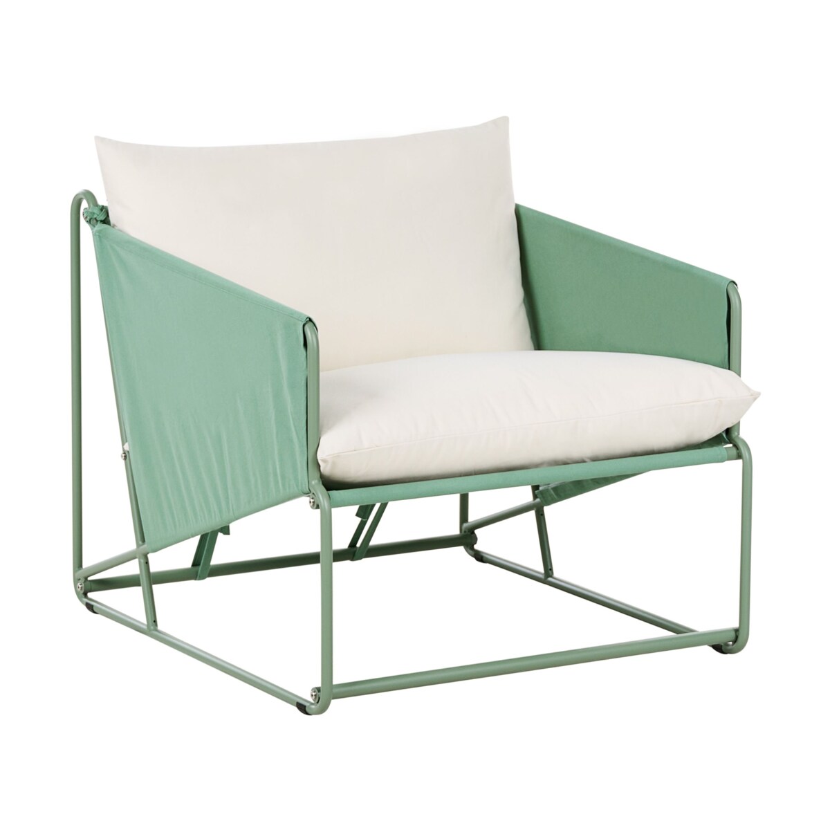 Zestaw ogrodowy dla 3 osób PONTE Metal Zielony