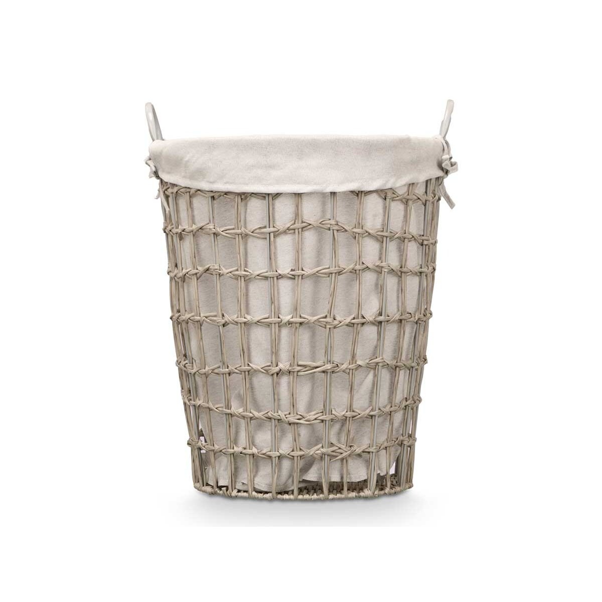Kosz na pranie z uchwytami, jednokomorowy, 59 cm