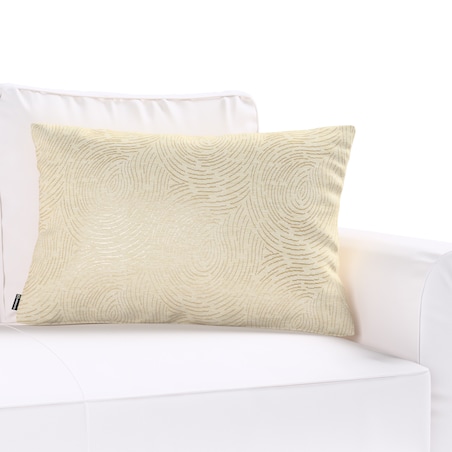 Poszewka Kinga na poduszkę prostokątną 60x40 beżowo-złoty wzór