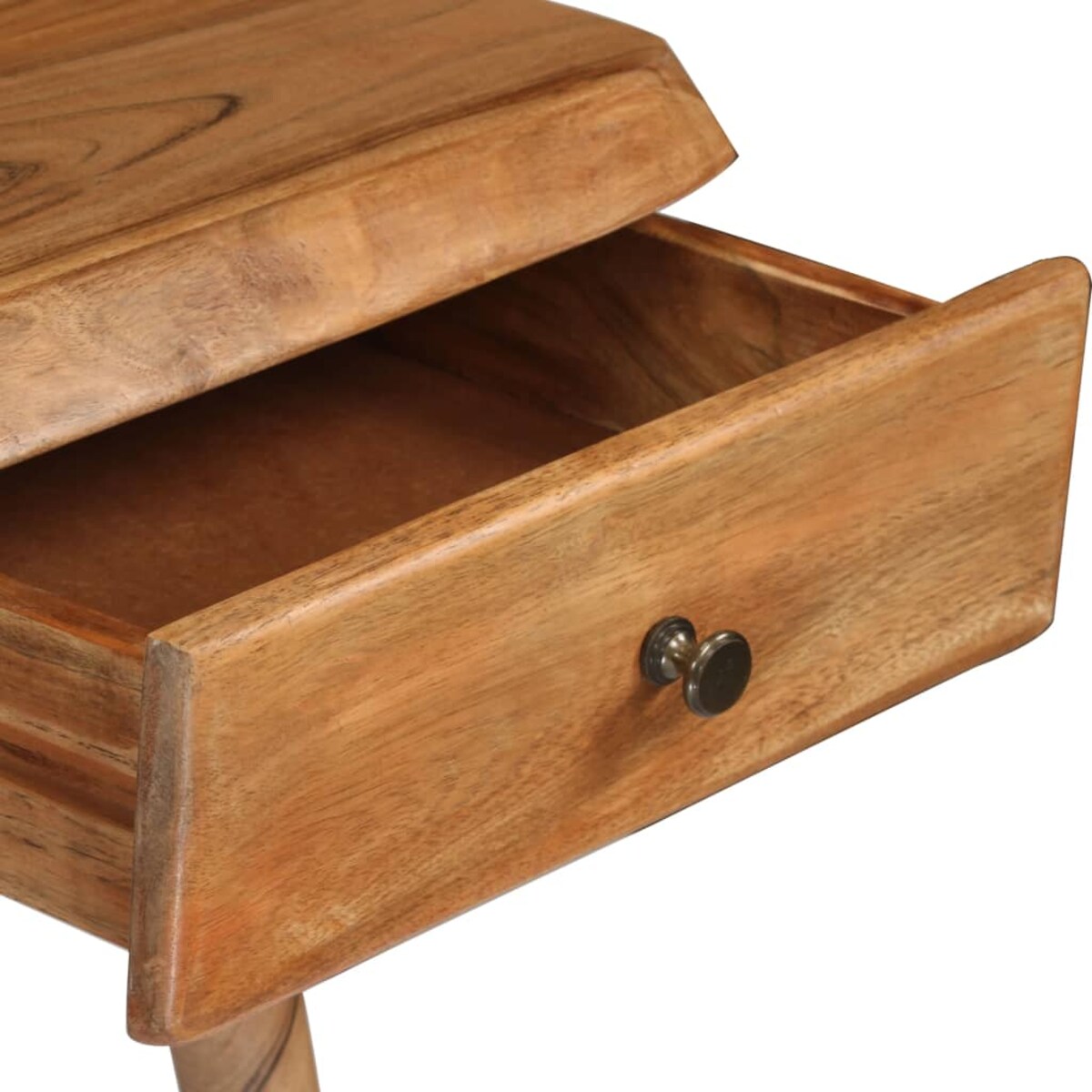 vidaXL Biurko z litego drewna akacjowego, 110 x 50 x 76 cm