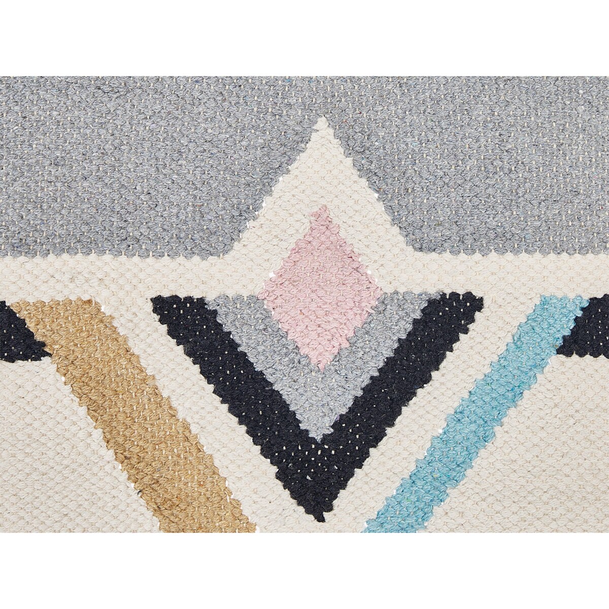 Dekoracja ścienna z frędzlami bawełniana beżowa KABIRWALA