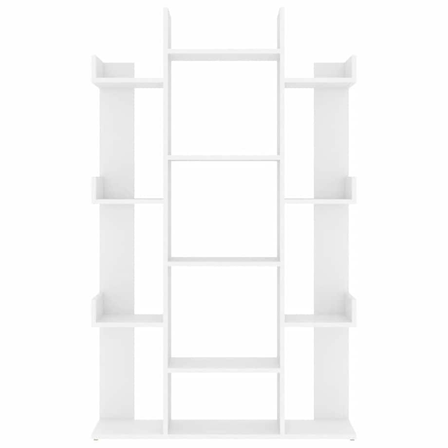 vidaXL Regał na książki, biały 86x25,5x140 cm, materiał drewnopochodny