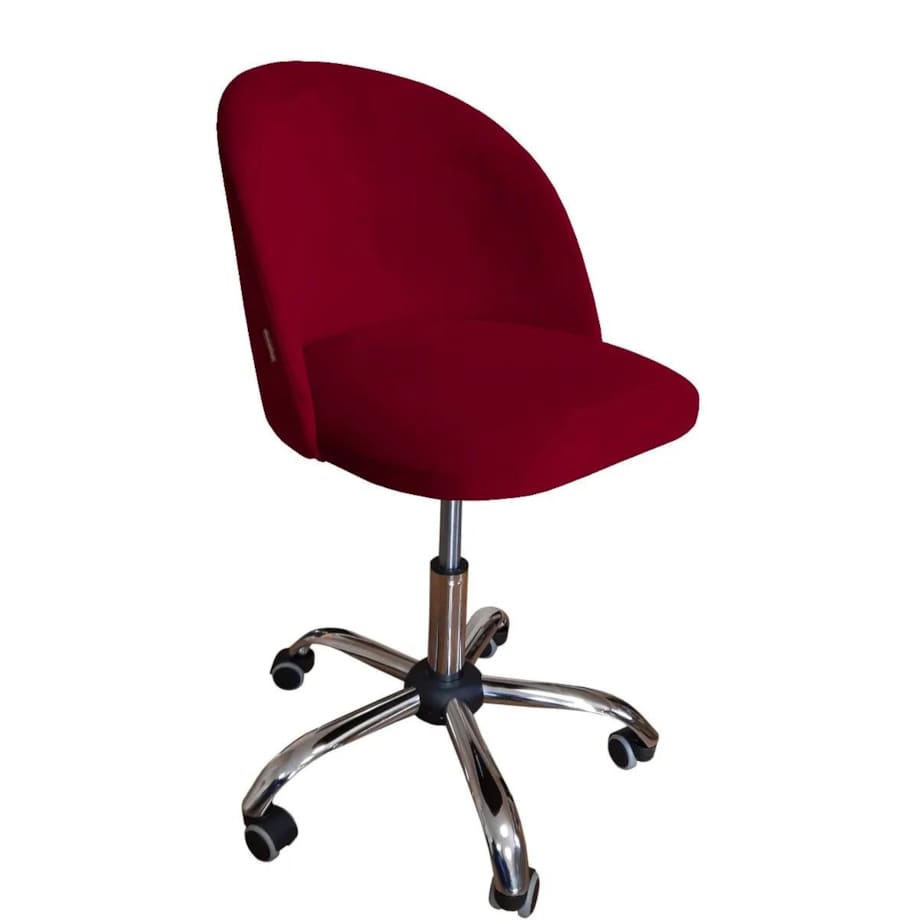 Fotel CLAUDINE VELVET bordowy