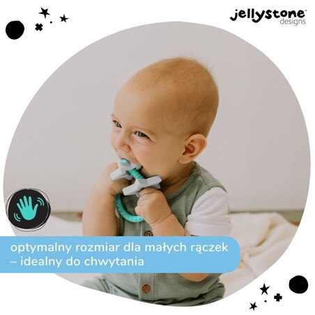 Gryzak dla dziecka Gwiazdki, miętowy, Jellystone Design