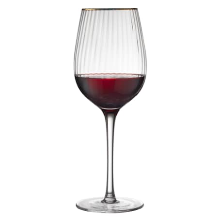 Kieliszki do czerwonego wina Palermo 400 ml 4 sztuki złote 27579