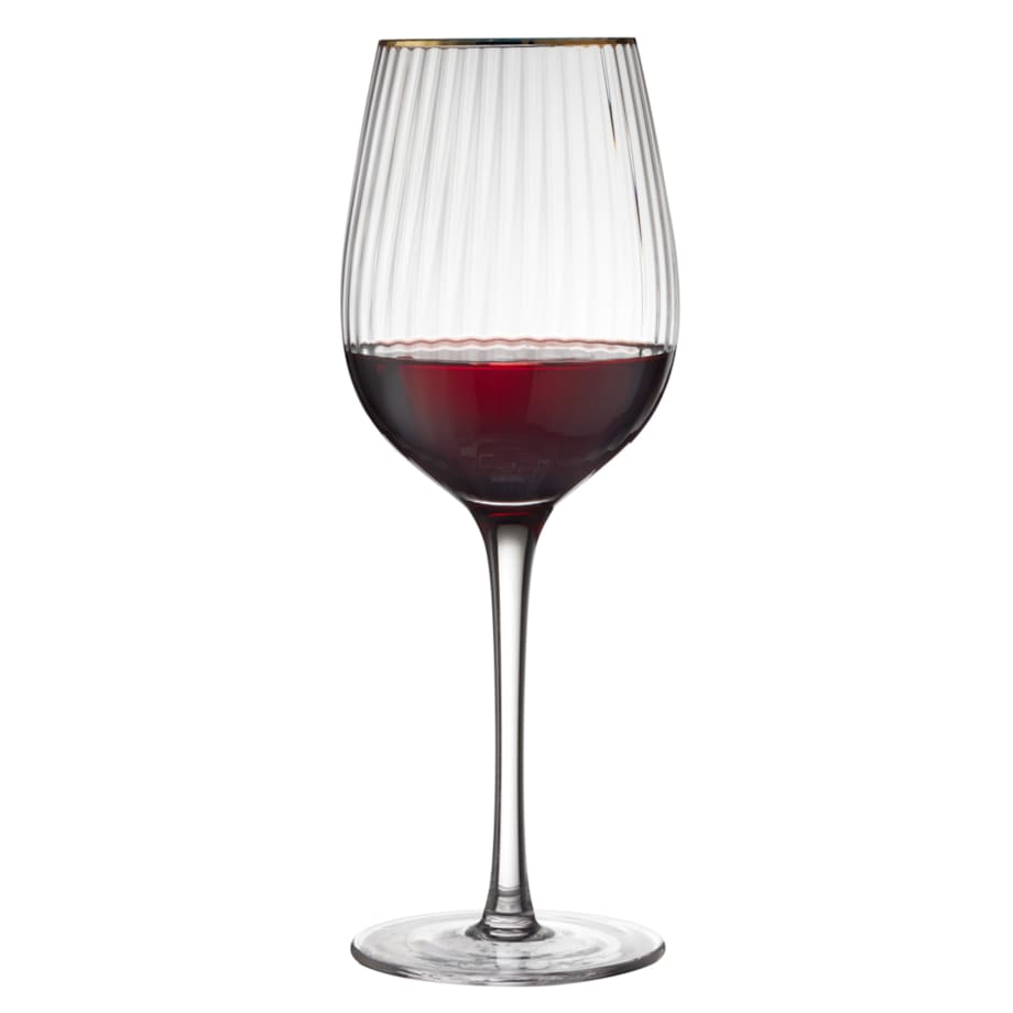 Kieliszki do czerwonego wina Palermo 400 ml 4 sztuki złote 27579