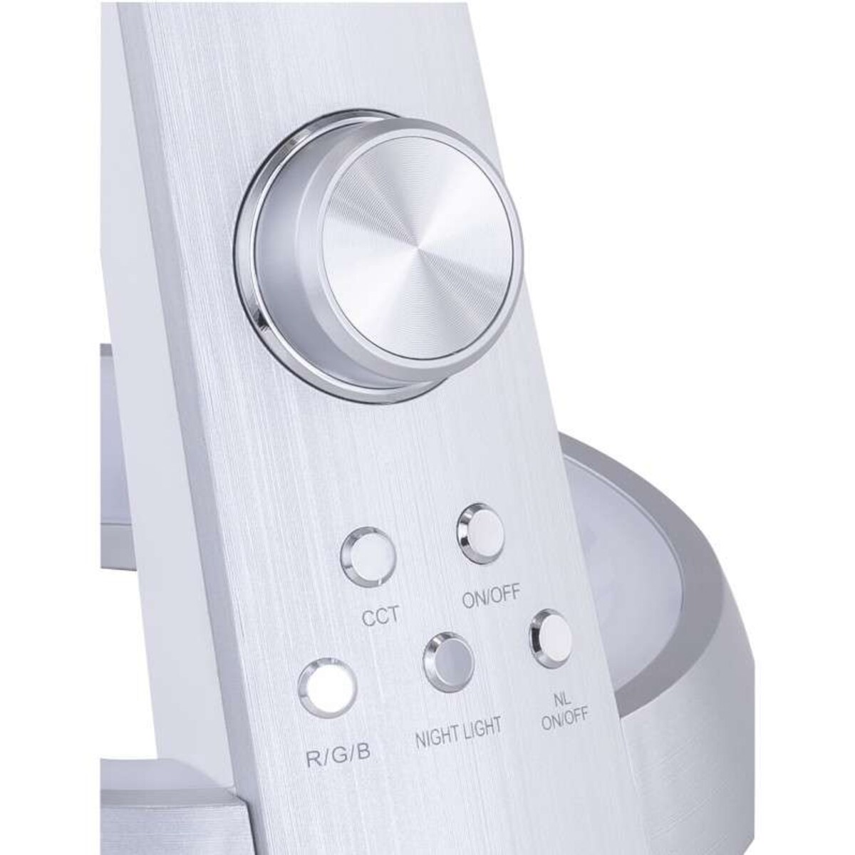 Elastyczna LAMPA stojąca MITTI 58376S Globo regulowana LAMPKA biurkowa LED 8W 3000K - 6300K z portem USB srebrna