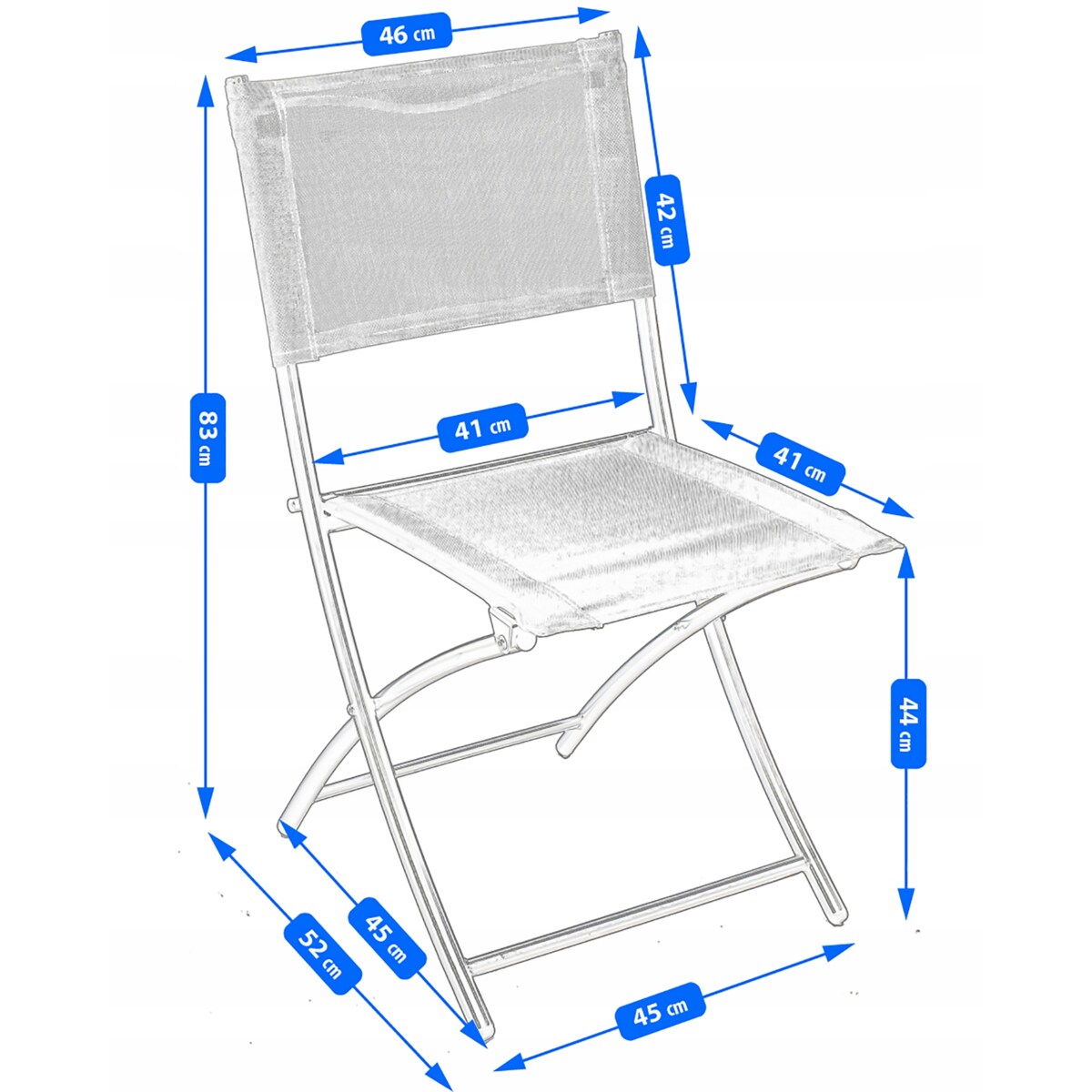 Zestaw składanych mebli ogrodowych