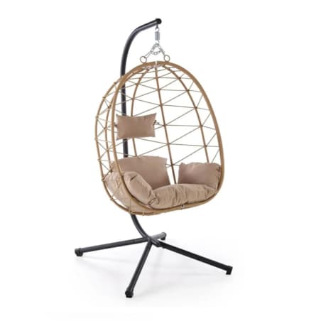 Fotel ogrodowy SNAKE beżowy wiszący