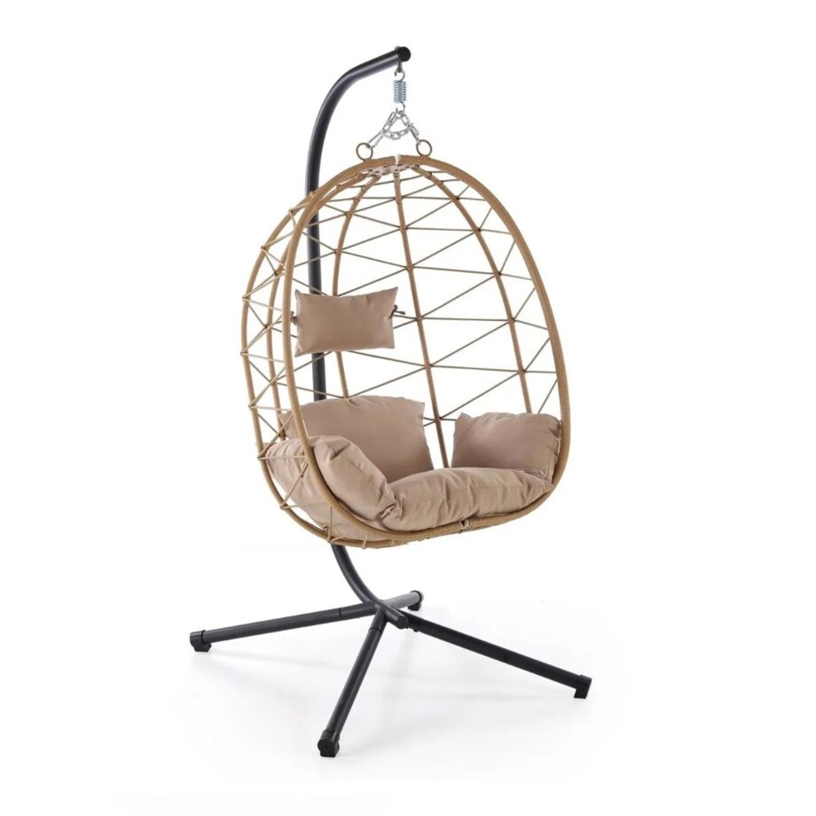 Fotel ogrodowy SNAKE beżowy wiszący