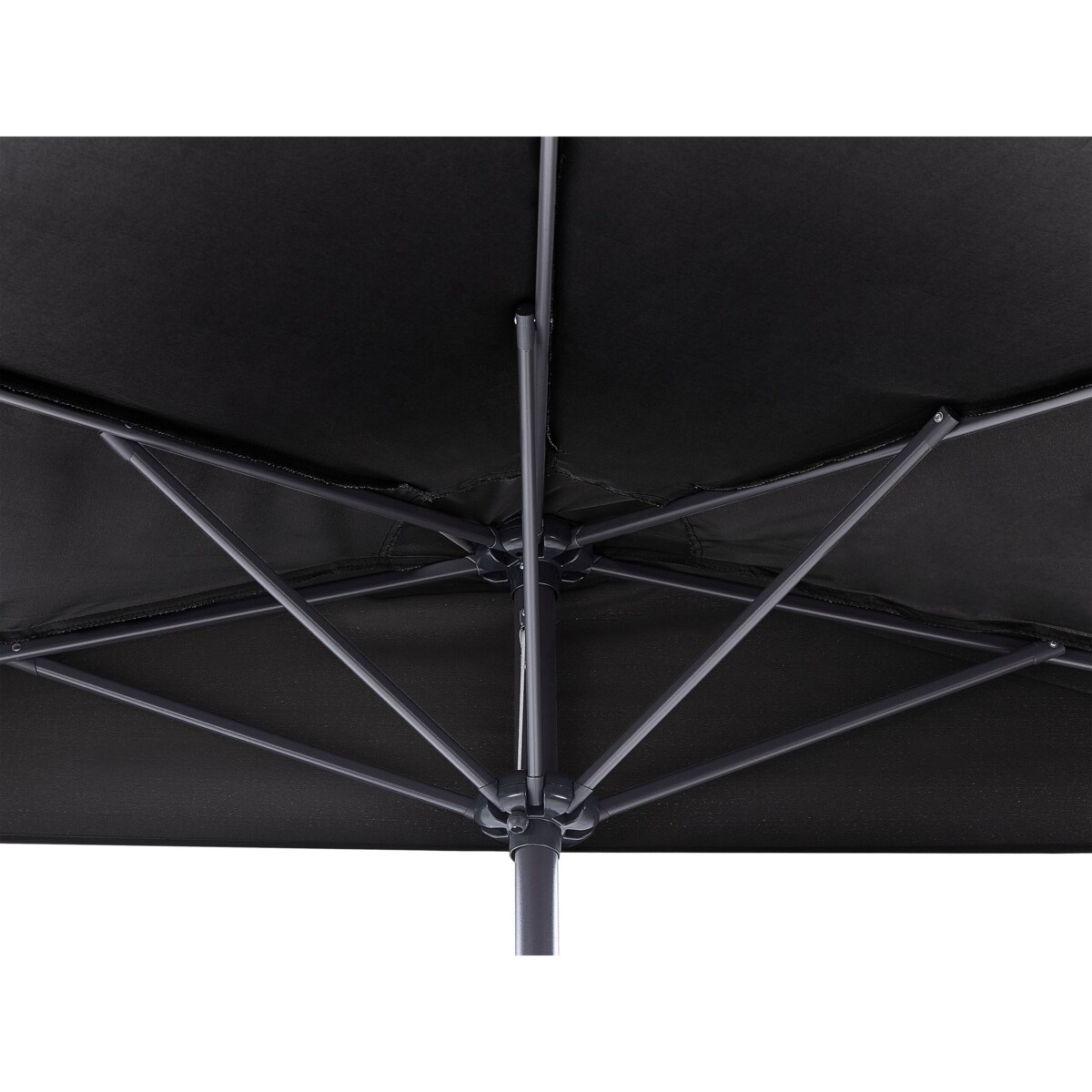 Parasol ogrodowy półokrągły 270 cm czarny GALATI