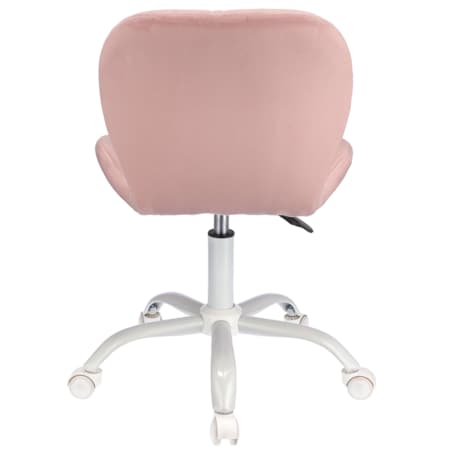 Krzesło obrotowe biurowe ENDO welur różowe