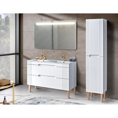 Szafka pod umywalkę FIJI WHITE 82 120cm biała