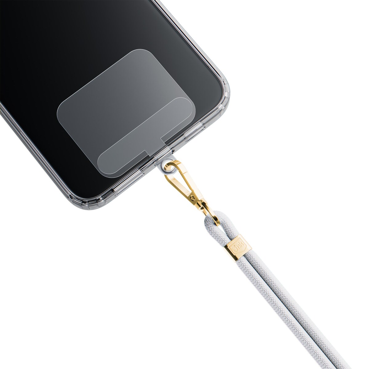 Smycz do telefonu - 3mk EasyClip White