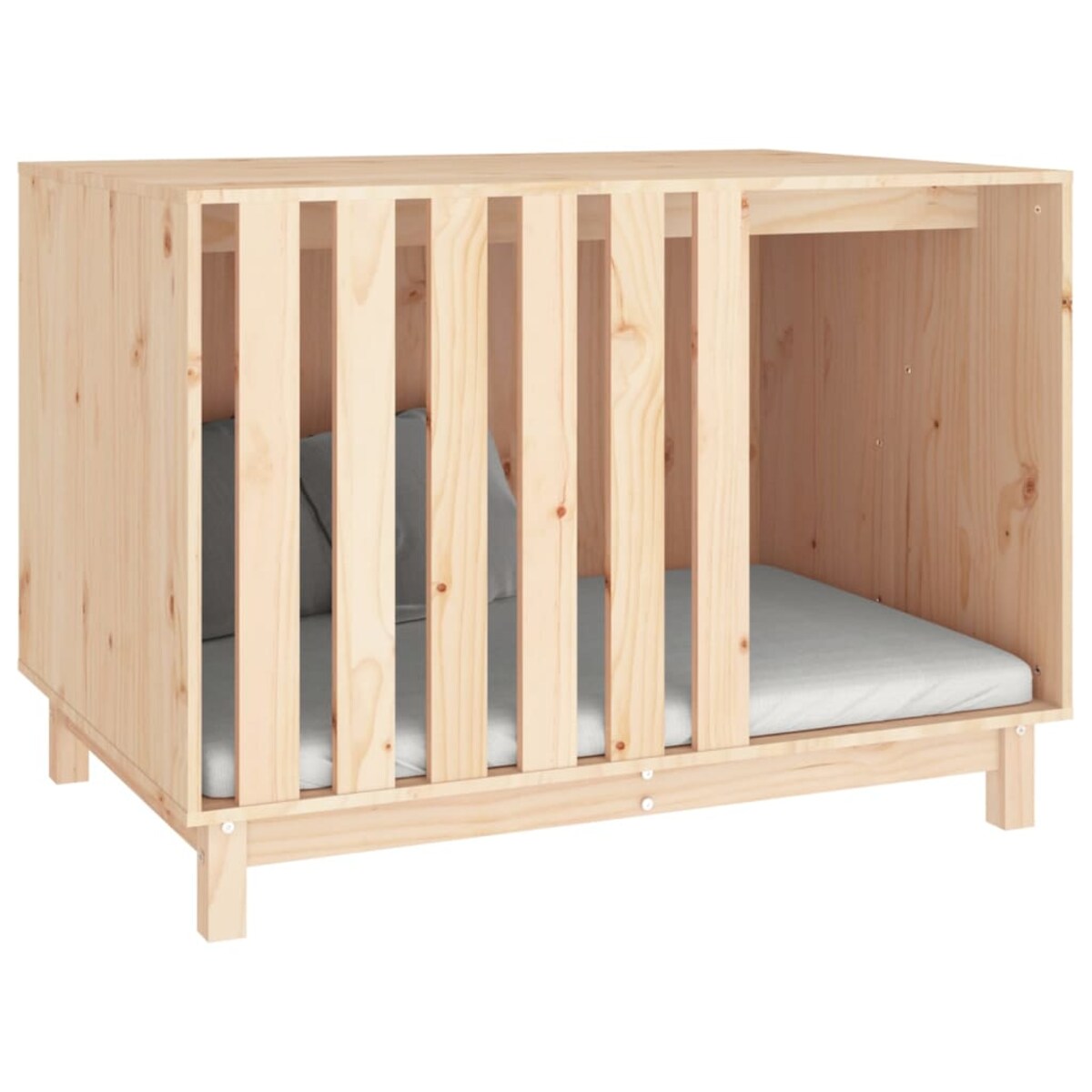 vidaXL Domek dla psa, 100x70x72 cm, lite drewno sosnowe