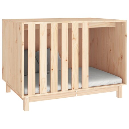 vidaXL Domek dla psa, 100x70x72 cm, lite drewno sosnowe