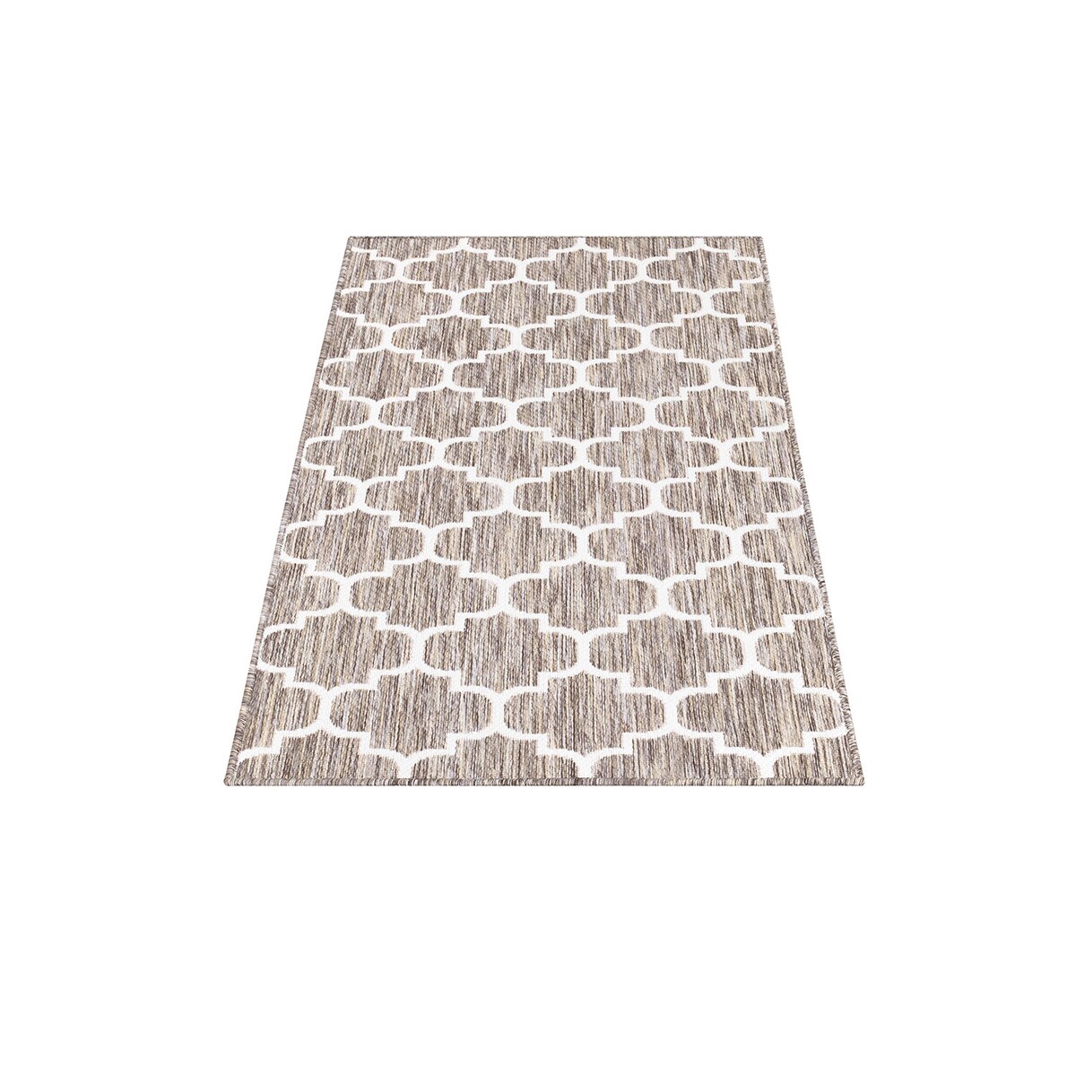 Dywan na zewnątrz i do wnętrz koniczynka Sunny 4620 Beż Krem 150x150