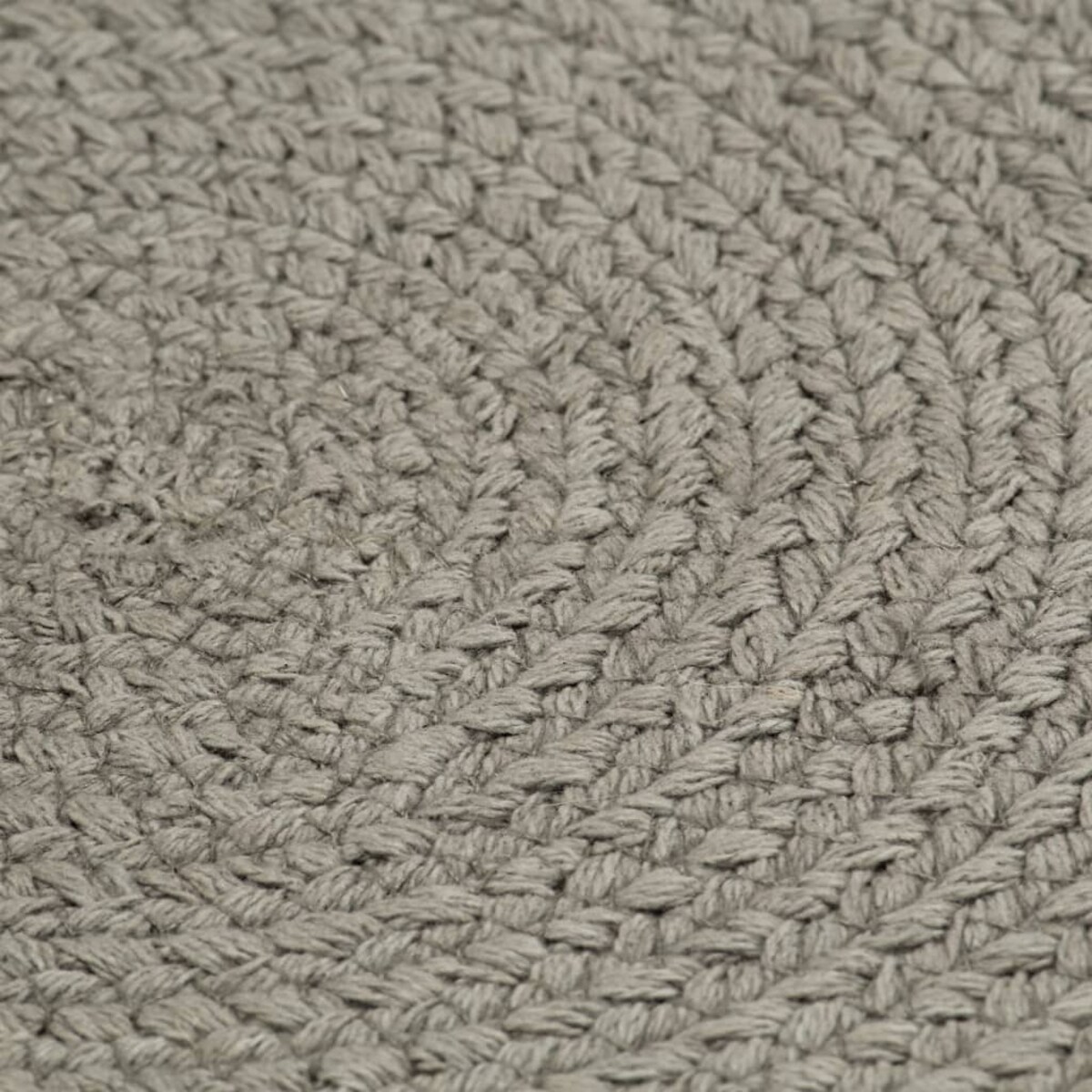 vidaXL Maty na stół, 4 szt., gładkie, szare, 38 cm, okrągłe, bawełna