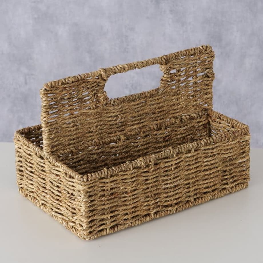 Kosz Osłonka z Trawy morskiej Elstra Dekoracyjna 21 cm Naturalny Pojemnik