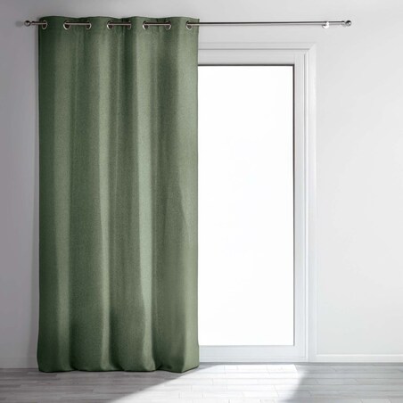 Zasłona na przelotkach CHAMBRAY CHINEA CEDRE, 135 x 240 cm, zaciemniająca