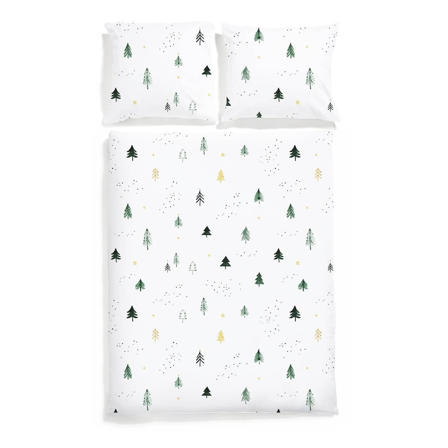 Pościel Choinki 220x200 + 2x 70x80 cm