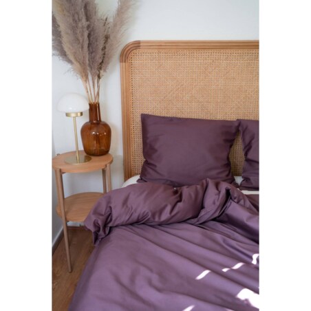 Pościel satynowa royal purple 200/200 + 2 x 50/60 cm