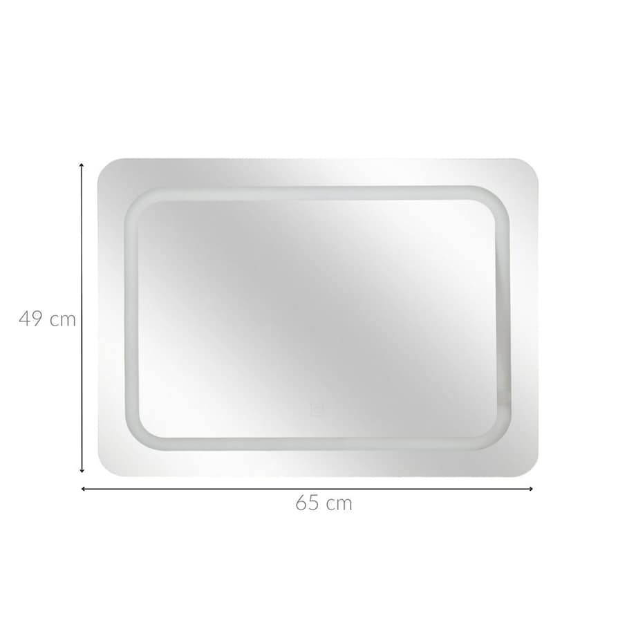 Lusterko kosmetyczne LED, 65x49 cm