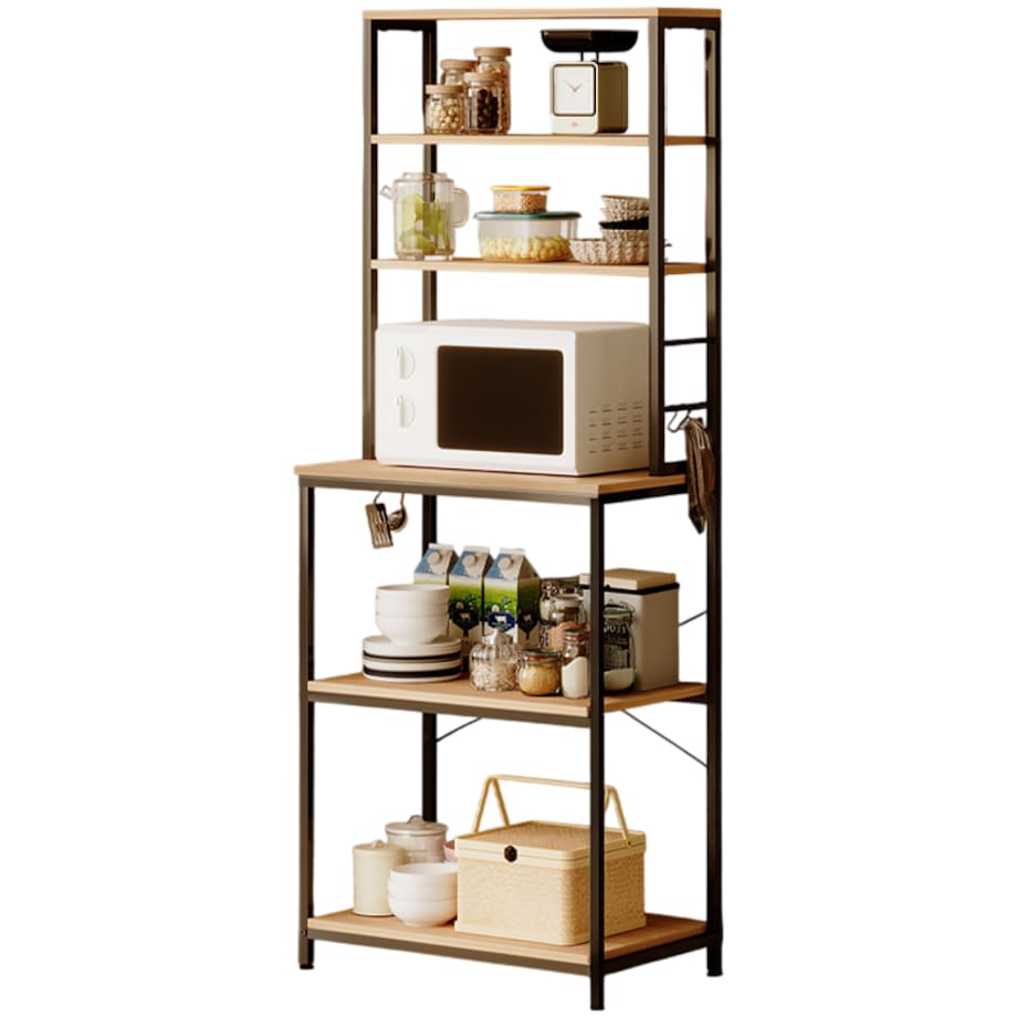 Wielofunkcyjny regał szafka kuchenna jasny brąz sonoma loft