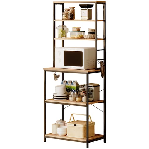 Wielofunkcyjny regał szafka kuchenna jasny brąz sonoma loft