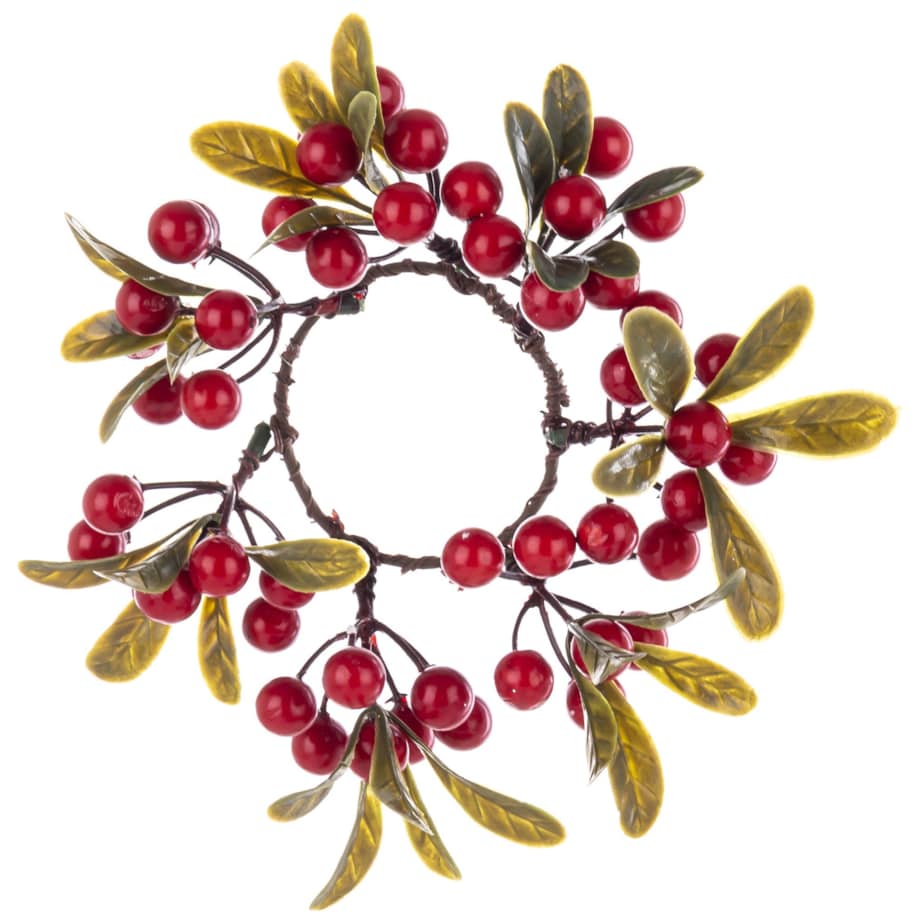 Wianek jesienny 2 szt. jemioła 18x18x6 cm VISCHIO