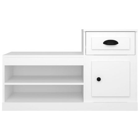 vidaXL Szafka na buty, biała, 100x42x60 cm, materiał drewnopochodny