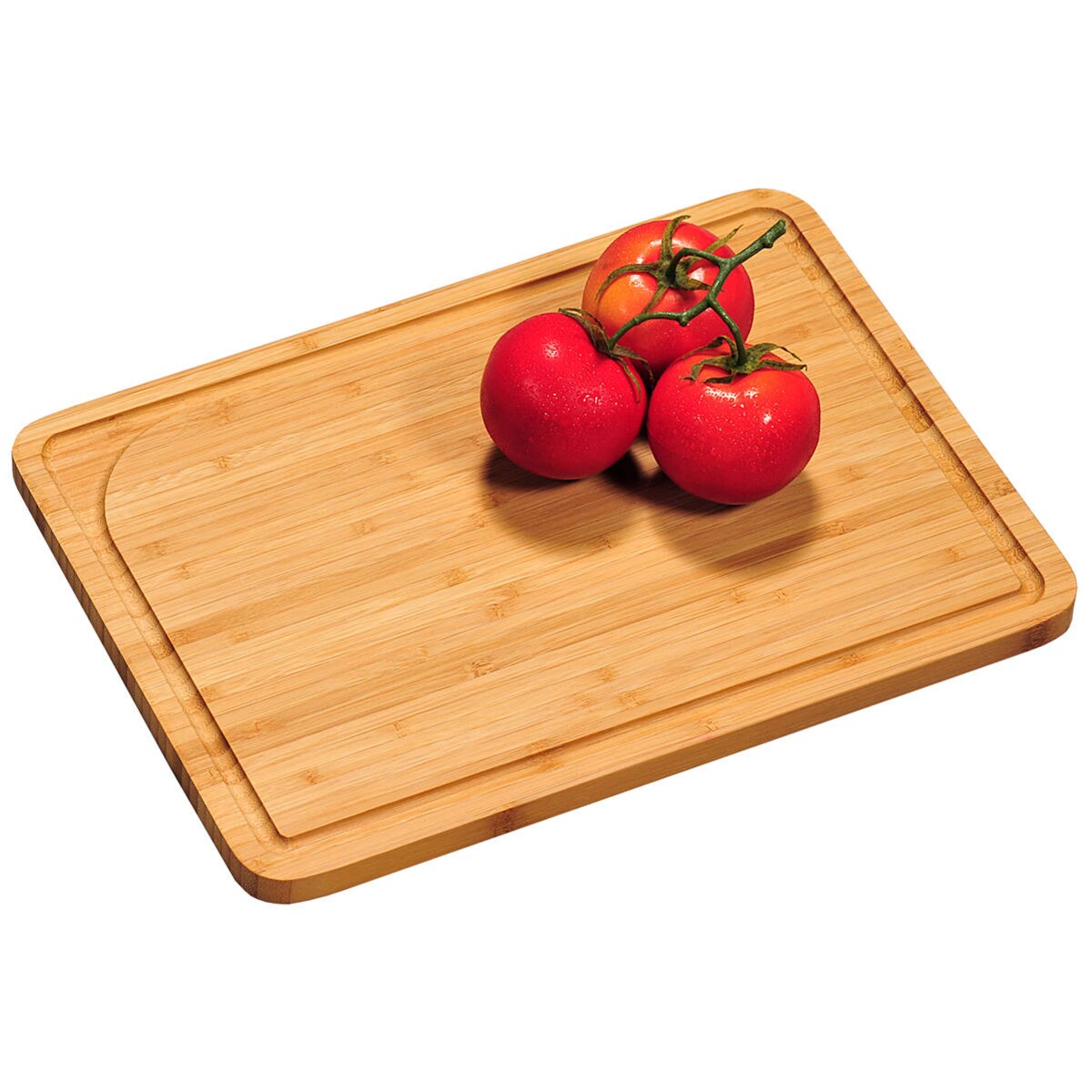 Deska do krojenia bambusowa, prostokątna z rowkami, Kesper