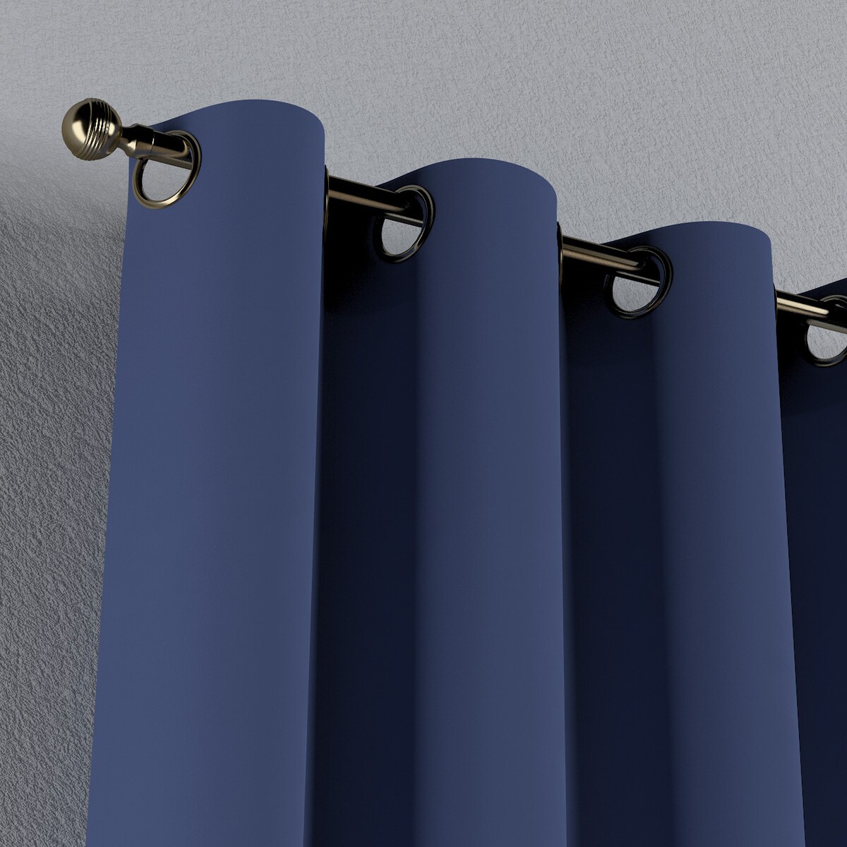 Zasłona na kółkach 1 szt. 130x245 granatowy