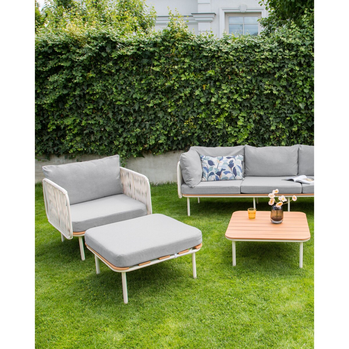 Krzesło ogrodowe Szary SENISE