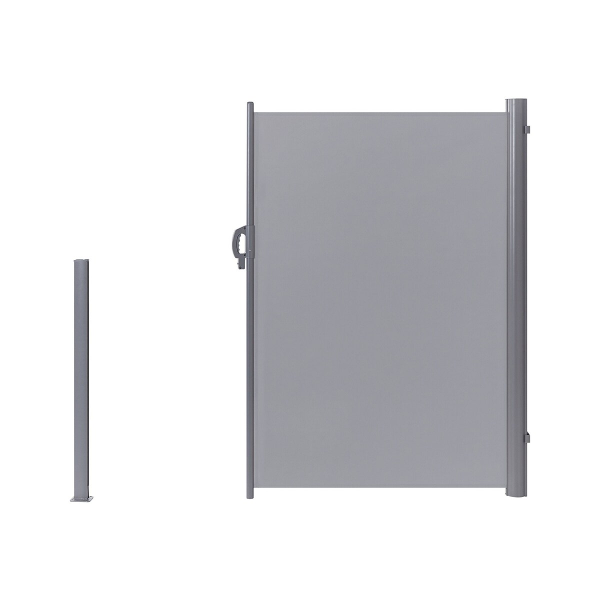 Markiza boczna zwijana 180 x 300 cm jasnoszara DORIO